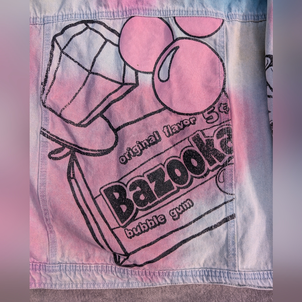 Justice Ring Pop & Bazooka Bubble Gum Denim Jacket - Picture 4 of 8